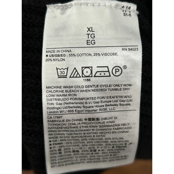 NWT Banana Republic Women's Black Cowl Neck Drop Shoulder Sweater Dress Size XL - Picture 7 of 7